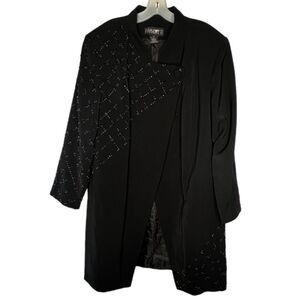 Vintage Harmony New‎ York Black Long Dress Coat